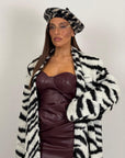 Cappotto LUMINA fantasia zebrata