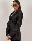 Tailleur DINA - Completo a quadri giacca e pantalone