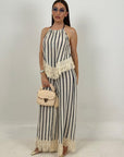 Cordset SERAFINA - Completo top e pantalone lumina
