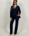 Tailleur MAELLE - Completo 3 pezzi top quality Giacca, panciotto e pantalone palazzo