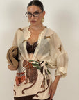 Camicia TIGER BEIGE velata