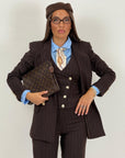 Tailleur BEVERLY - tailleur sartoriale tre pezzi gessato