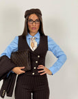 Tailleur BEVERLY - tailleur sartoriale tre pezzi gessato