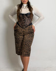 CURVY Bermuda SASY fantasia leopardata