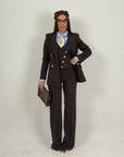 Tailleur BEVERLY - tailleur sartoriale tre pezzi gessato