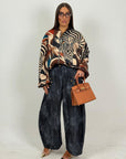 Maglia GULBIN a fantasia con zip