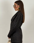 Tailleur DINA - Completo a quadri giacca e pantalone