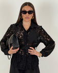 Cordset LOKA - Completo camicia in pizzo e pantalone
