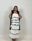 Abito HANNORA - Abito lungo con rouche - COLLEZIONE CHIC