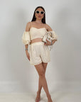 Cordset PEACE - completo top e pantaloncino