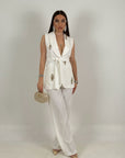 Tailleur GUENDALINA - Completo sartoriale con gilet con Swarovski e pantalone