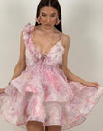 Abito APRIL - Abito corto con balze - COLLEZIONE CHIC