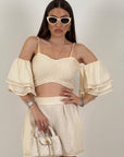 Cordset PEACE - completo top e pantaloncino