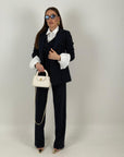 Tailleur Swami - Tailleur sartoriale tre pezzi top giacca e pantalone gessato