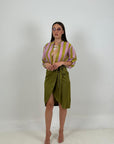 Camicia a righe LILLA&VERDE