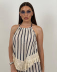 Cordset SERAFINA - Completo top e pantalone lumina