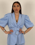 Tailleur FABRY - completo giacca con cintura e pantalone