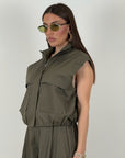 Cordset ALIX - Completo Just west gilet corto e pantalone