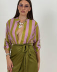 Camicia a righe LILLA&VERDE
