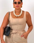 CURVY Cordset HURI - Completo top e pantalone