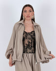 Cordset Ariane - Completo blusa con zip e pantalone