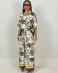 Cordset EKIN - Completo blusa e pantalone a fantasia