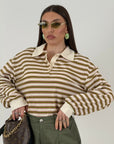 Polo ALFREDA - Polo fantasia a righe