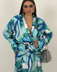 Cordset CELESTE - COMPLETO CAMICIA E GONNA LUNGA - COLLEZIONE CHIC