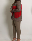 CURVY Giacca FLORA con frange