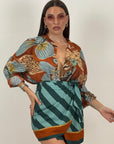 Cordset AMAYA - completo camicia e gonna pareo