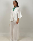 Cordset JOSEPHINE - Completo camicia e pantalone 55%lino e 45%cotone