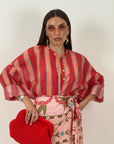 Camicia tricolore a righe RED