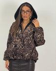 Giacca BINA lumina fantasia leopardo