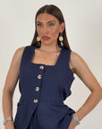 Tailleur MACY - Completo gilet corto e pantalone