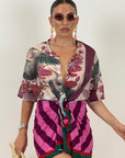 Cordset ONDA SELVAGGIA - Completo camicia e gonna pareo