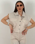 Cordset LILY - Completo giacca corta e pantaloncino