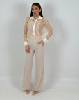 Pantalone JOY - pantalone sartoriale vita alta