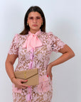CURVY Abito ROSALINDA - Abito lungo in pizzo con fiocco alla gola - COLLEZIONE CHIC