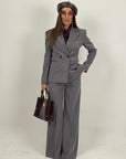 Tailleur CARA - Tailleur sartoriale gessato