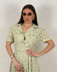 Abito BRENDA - Abito lungo in pizzo con cintura - COLLEZIONE CHIC