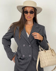 Tailleur MICKI - COMPLETO GIACCA E PANTALONE GESSATO
