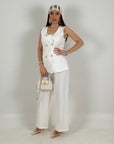 Tailleur DIAMANTE - Completo gilet con bottoni gioiello e pantalone
