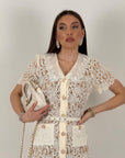SALDO Abito BRENDA - Abito lungo in pizzo Collezione chic