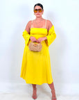 CURVY Cordset ISCHIA - completo composto da vestito longuette e camicia