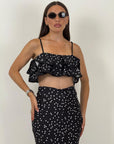 Cordset MARYLINE - Completo top e gonna lunga a pois