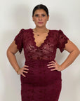 CURVY Abito TIZZY - Abito longuette in pizzo