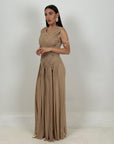 Abito FIONA - Abito lungo con corpetto ad intreccio - COLLEZIONE CHIC