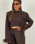Maglia KALA con piume
