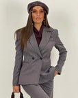 Tailleur CARA - Tailleur sartoriale gessato