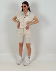 Cordset LILY - Completo giacca corta e pantaloncino